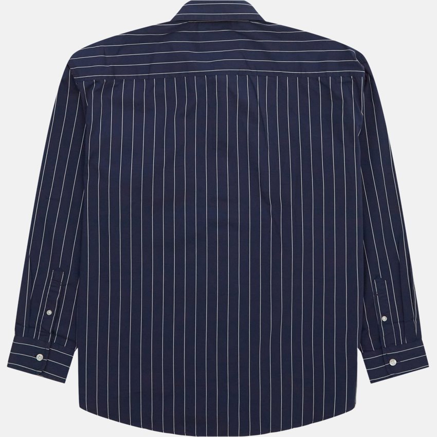 Carhartt WIP Skjorter L/S ORLEAN SHIRT I032902 STRIPE BLUE/WHITE
